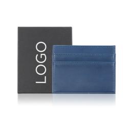 Leather Card Holder Minimalist Wallets Card Sleeves Credit Card Holder Badge Holder