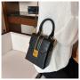2022 New Korean Versatile One Shoulder Crossbody Fashion Small Square Bag Vintage Bag Women