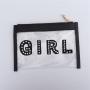 Keymay 2023 New Luxury Girl Pvc Pouch with Zipper Clear Clutch Bag Cosmetic Concert Stadium Party Bags Women