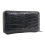 new design men's zipper customized leather mens long wallet phone holder purse men wallet with zip