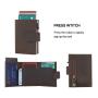 Wholesale Slim Front Pocket Wallet Money Clip Card Holder OEM Card Holder Pop Up Wallet RFID Protected Aluminum Card Case