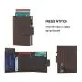 Wholesale Slim Front Pocket Wallet Money Clip Card Holder OEM Card Holder Pop Up Wallet RFID Protected Aluminum Card Case