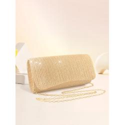 Wholesale Women's Bags Wallet Glitter Clutch Bag Striped Pleated Evening Bag Ladies Clutch