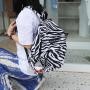 ZR232 Student Backpack Large Capacity Travel Backpack Korean Version Couple Travel Bag Fashion Leopard Backpack