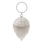 New sphere shaped bag ladies party wedding bag tassel round purse gold evening bags handbag rhinestone purse for ladies