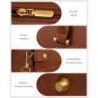 15.6 17 inch Large Laptop Tote Bag For Women Work Vintage Waterproof Leather Business Briefcase Office Computer Handbag Purse