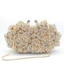 Luxury Crystal Gown Bags Evening HandBags Flower dress Clutch Purse Party Diamond Bag
