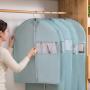 Household Clothing Coat Hanging Bag Breathable Non Woven Fabric Storage Clothes Dust Cover