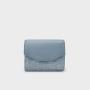 2024 Hot Selling European Style Customized Colors PU Leather Purse Cute Denim Pattern Zipper Wallet Button Wallet For Girls