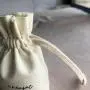 Small Cotton Linen Packaging Pouches Round Bottom Cotton Linen Drawstring Travel Pouch