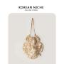 Wholesale Customized Stylish Ladies PU Material Drawstring Closure Handbag Sling Hand Bags Small Sling Bags for Womens