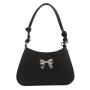 Sweet bow designer bags female 2024 Korean style candy color chain armpit ladies bag crossbody shoulder bag bolsas para mulheres