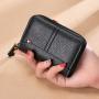 New Minimalist Organ Wallet Leather Wallets For Men & Women Credit Card Holder Zipper Around Money Clip Business Wallet