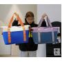 HR381 New Fashion Contrast Colors Travel Crossbody Bag Luggage Storage Bag with Adjustable Trolley Case Ready for Production Bag
