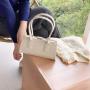 Autumn Brown Premium Crossbody Bag New Metal Switch Tote Bag Luxury Crocodile Pattern Handbag