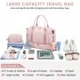 LOVEVOOK 2023 custom 2pcs Tote Weekender overnight Bag Yoga Gym USB Bag for Travel Sports Duffel bags with wet pocket unisex