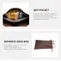LOVEVOOK 3pcs/set Waterproof Travel Duffle Bags for Women with Shoe Bag Carry on Weekender Overnight Bag with Toiletry Pouch