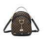 Flower material mini leather backpack for woman hot selling small backpack for women wholesale versatile female bag schoolbag