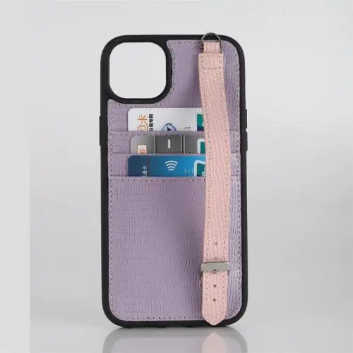 Custom Newest Luxury Brand Leather Mobile Phone Cases Cover With Credit Card Slots Holders Strap Crossbody For Iphone 14 Pro Max