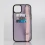 Custom Newest Luxury Brand Leather Mobile Phone Cases Cover With Credit Card Slots Holders Strap Crossbody For Iphone 14 Pro Max