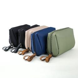Nylon portable hand-held lipstick bag coin purse stereo small cosmetic bag travel makeup storage bag