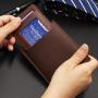 OEW167 Leather Men's Wallet Money Clip Bifold Slim Wallet For Men Designer Wallet Short Business Purse Black Card Holder