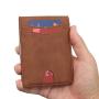 Popular Design Leather Money Clip Wallet Rfid Blocking Credit Card Holder Wallets