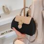 French Niche 2022 New Style Fashion Ladies Handbags Hot Selling Retro Simple Single Shoulder Bag Contrast Color High Sense Bag
