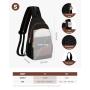 LOVEVOOK 2023 Fashion Travel Chest Bag for College Sling Bag Backpack Crossbody Bag Convertible Waterproof Small Hiking Daypacks