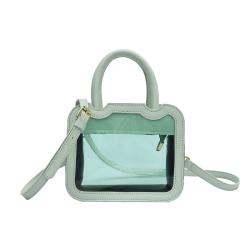 Custom Transparent PVC Window Ita Bag Luxury PU Ita Bags OEM ODM Customized Design Fashion Handbags