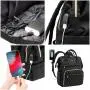 LOVEVOOK Quilted Nylon Elegant Ladies School Travel Backpack with USB Port Waterproof 15.6 In Large Women's Laptop Backpacks