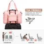 LOVEVOOK 2022 new geometric Weekender Overnight Bag with Laptop Compartment, carry on bags yoga gym women Travel Duffle Bags