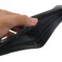 Hot sell men wallets leather smart real carbon fiber wallet rfid blocking bifold wallet for men