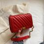 OEM ODM Bolso Para Mujer Sac A Bandoulier Fashion Simple Designer Branded Leather Flap Crossbody Chain Shoulder Bags For Women