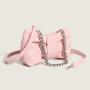 2024 Custom Vegan Leather Shoulder Bag For Women Luxury With Butterfly Knot Shape