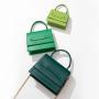 Wholesale Factory Pu Vegan Leather Fashion Small Ladies Handbags Metal Chain Crossbody Bags For Women