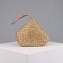 Women's Evening Clutch Triangle Design Wedding Purse Excellent Quality Handmade Handbag for Party Fashion Rhinestones Bag
