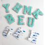 Keymay Best DIY Chenille Letter Patch Full Set Alphabet Patches Embroidery Self Adhesive Sticker Clothes Patches