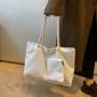 2024 Hot Selling New Retro Large-capacity Multiple Colour Canvas Tote Bag Women's Solid Shoulder Underarm Bag