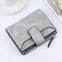 OEM010 Matte Leather Wallet Women Short Purse Card Holder Women Wallets Zipper Coin Pocket Small Ladies Purse Clutch Wallet