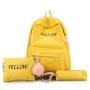 KBW587 Three Sets of Backpacks New Shoulder Bags Primary and Secondary School Students Schoolbag Travel Bag Without Pendant