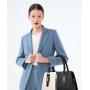 ZR715 Woman Bag Handbag Retro Lattice PU Fashion Female Zipper Portable Big Shoulder Bag Girl Versatile Tote Bag Shopping Party