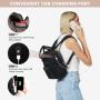 Custom logo Trendy cute bags fashion small daypack Waterproof carry on school bag with USB port college mini backpack for girls