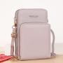 New phone bag for Women Large Capacity Multi-Functional Solid Color Simple Shoulder Bag Touch Screen  Mobile Phone bag