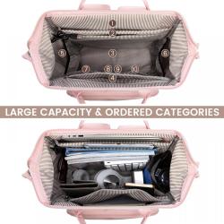 Custom Fashion Lightweight Water Resistant Girl Daypack College School Nylon Leather Bag Travel Laptop Backpack Women With USB