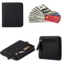 ZR680 RFID Women's Wallet Small Purse Trend Buckle Short Card Bag PU Business Wallet Card Holder Case Money Clip Customized logo