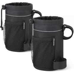 2 Pack Water Bottle Cup Holder Bike Water Bottle Holder for Bike Stroller Scooter Wheelchair