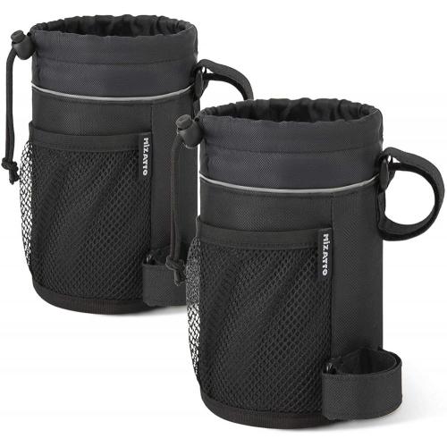 2 Pack Water Bottle Cup Holder Bike Water Bottle Holder for Bike Stroller Scooter Wheelchair