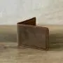 Custom Crazy Horse Men Card Holder Wallet Bifold Genuine Leather Carteras Mujer High Quality Cartera De Hombre
