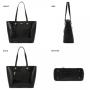 Lovevook 2022 Brand Designer Handbags Set for Women Fashion Shoulder Tote Bags Top Handle Satchel 3pcs Ladies Purse and Handbags